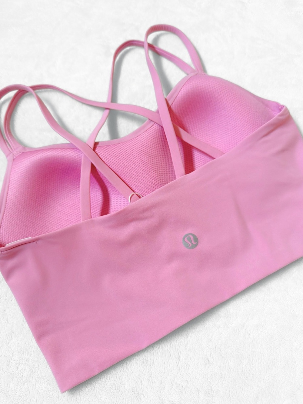 NWT Lululemon Like a Cloud Bra + Hotty Hot Shorts Set – Pink Frosting – Size 4 - Picture 14 of 14